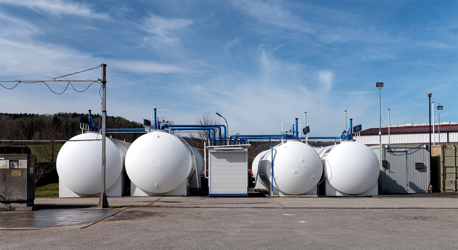 Diesel-Tankstelle und Cleanpark auf dem Gelände der Wirth GmbH